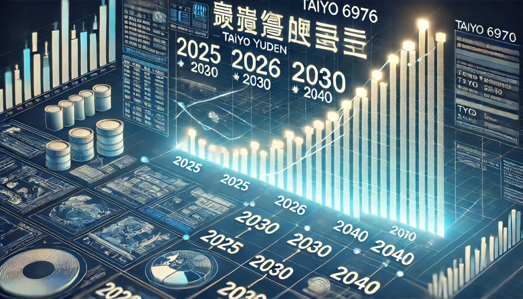 太陽誘電 (TYO 6976) の 2025 年、2026 年、2030 年、2040 年の株価予想